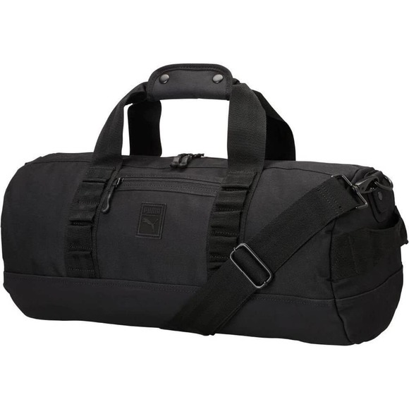 Puma Men's Tactile Outlier Black Duffel Tote Bag - Picture 1 of 3